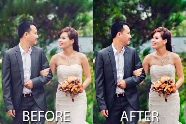 Retouch ảnh trong ảnh cưới để lưu giữ kỷ niệm đẹp nhất