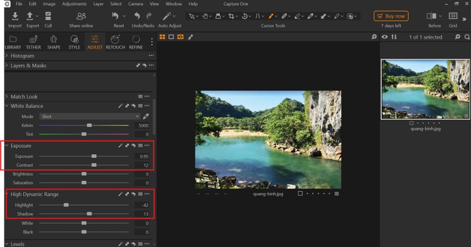 Cách blend màu ảnh du lịch bằng Capture One