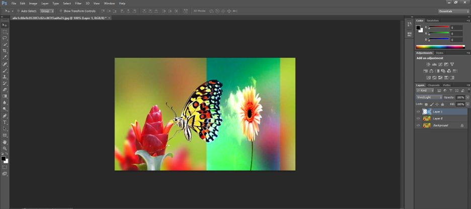Nhóm chế độ Contrast gồm 7 chế độ Blending