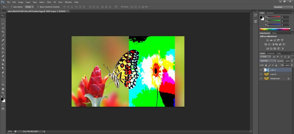Nhóm chế độ Contrast gồm 7 chế độ Blending