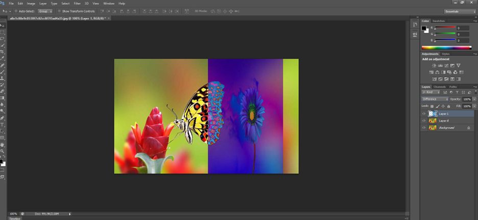 Nhóm chế độ Blending Inversion trong Photoshop