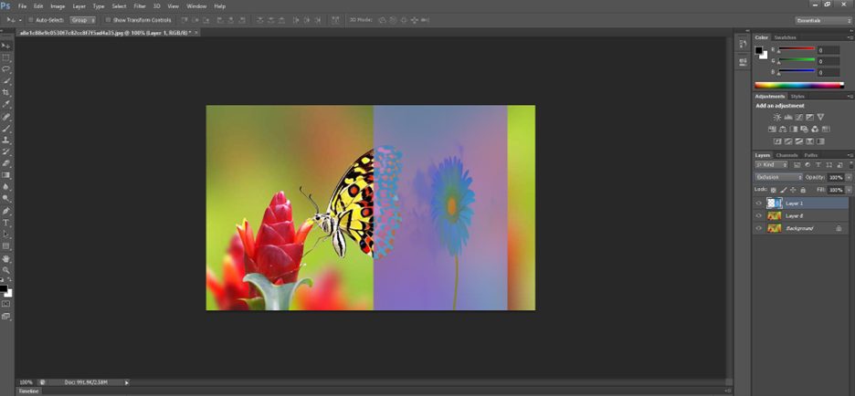 Nhóm chế độ Blending Inversion trong Photoshop