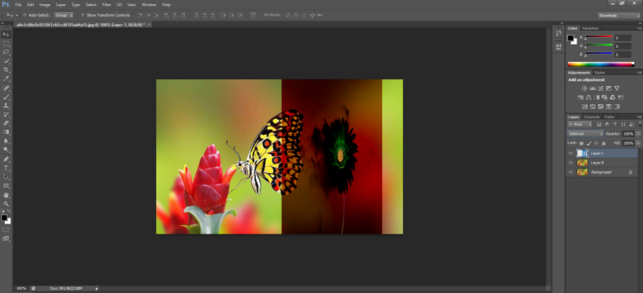 Nhóm chế độ Blending Inversion trong Photoshop
