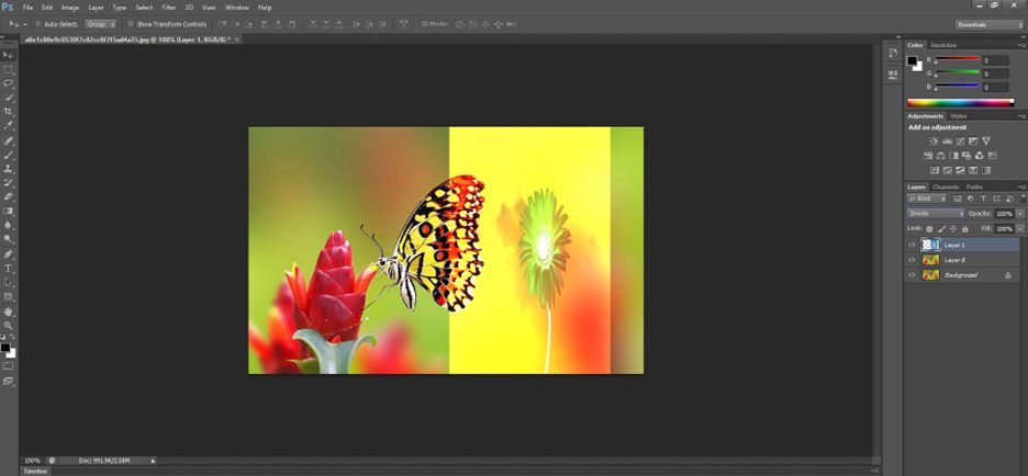Nhóm chế độ Blending Inversion trong Photoshop