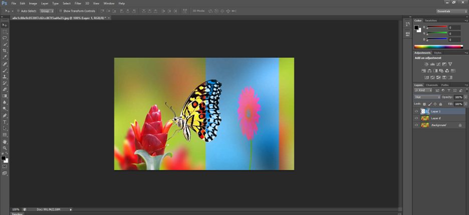Chế độ Clolor là nhóm chế độ Blending cuối cùng trong Photoshop