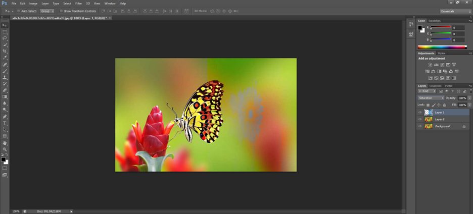 Chế độ Clolor là nhóm chế độ Blending cuối cùng trong Photoshop