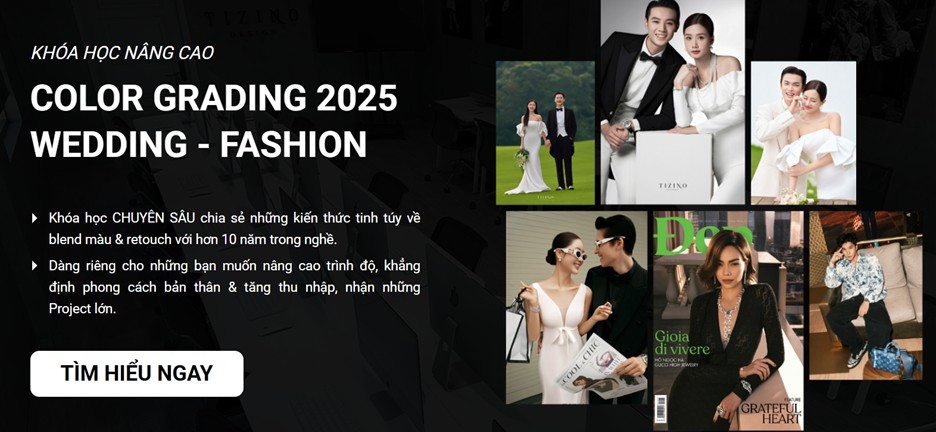 Khóa học Blending & Retouch Nâng cao tại Tizino